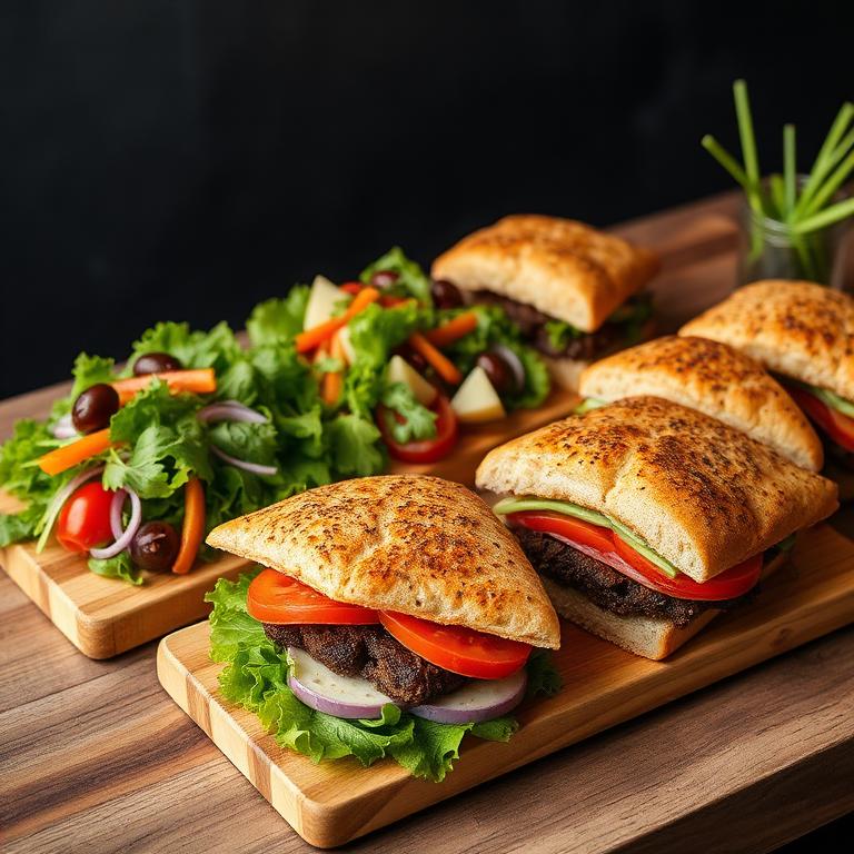 Ready-made deli sandwiches and salads